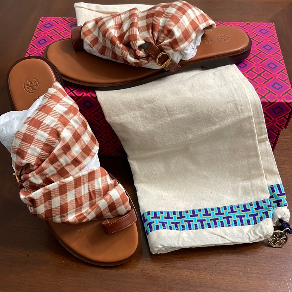 Tory Burch selby scarf sandals